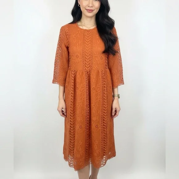 ORANGE LACE COWGIRL DRESS JOURNEY FIVE - Picture 3 of 7